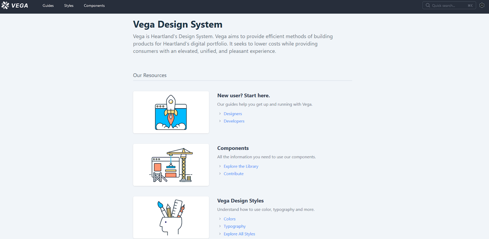 Vega Website 2.0