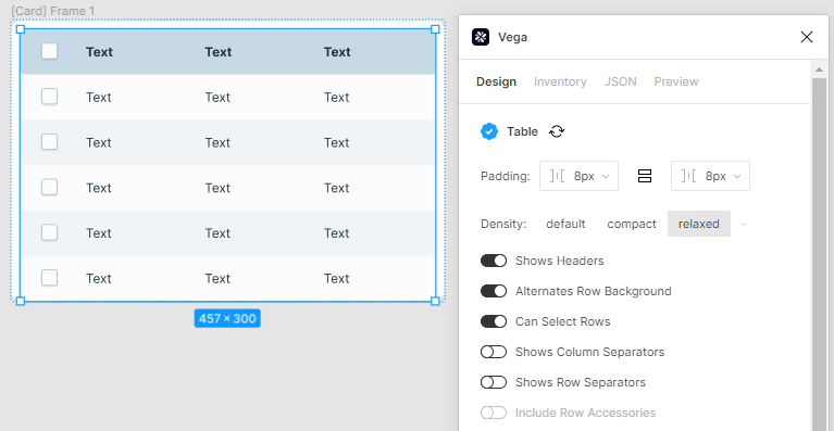 Alternating rows