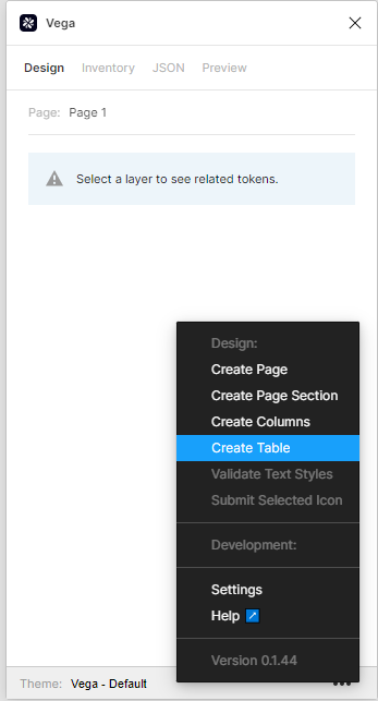 Create Table