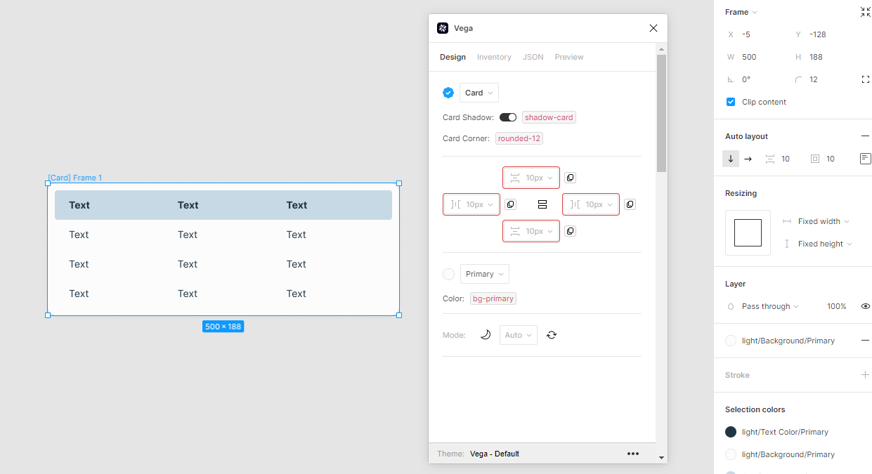 Setting card as fixed width